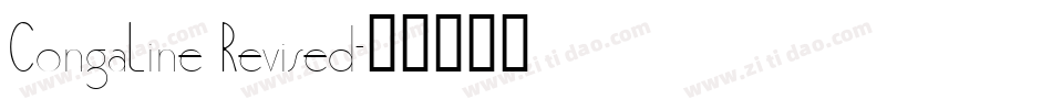 CongaLine Revised字体转换